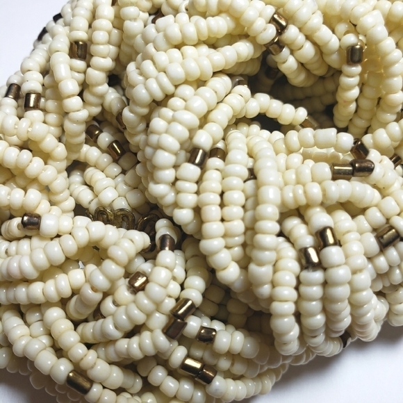 Vintage Glass Seed Bead Braided Necklace - Picture 8 of 10